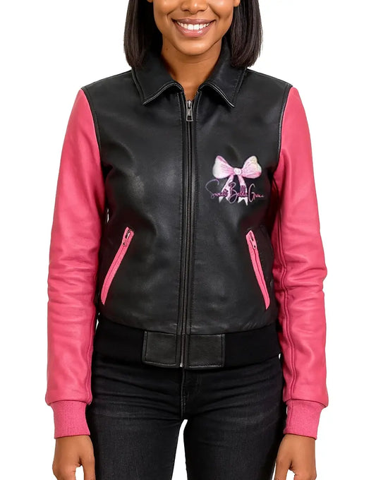 Custom-Vintage-Pink-Fairy-Leather-Jacket-J-001-front.webp