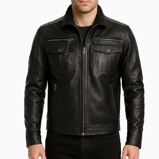 Men_sRealLeatherQuiltedBlackRacingJacket