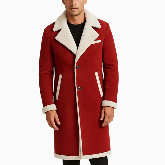 Men_sRedShearlingLongCoatwithOff-WhiteFurTrim