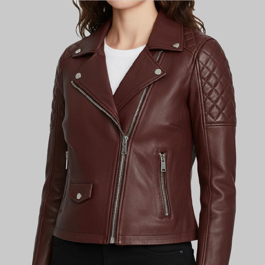 WomenBrownOklahomaBikerJacket