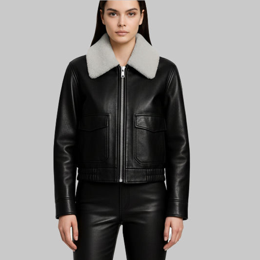 Women_sAviatorSolidBlackShearlingJacket