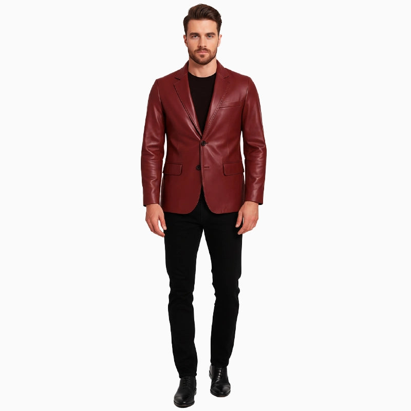 100_GenuineMaroonBlazerForMen