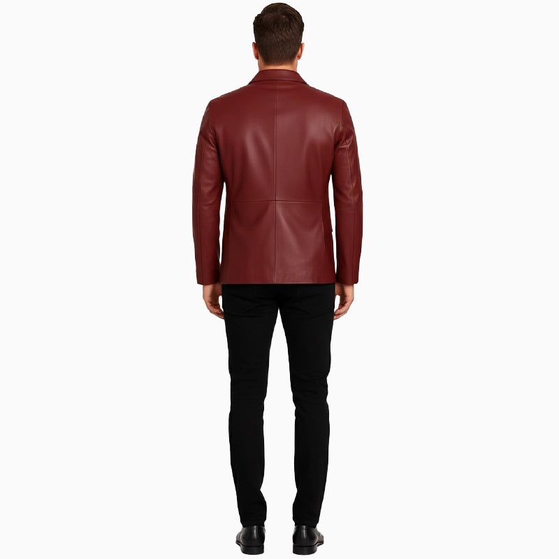 100_LeatherMaroonBlazerForMen