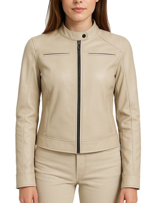Womens-Beige-Cafe-Racer-Leather-Jacket-WCAFR-0001-front.webp