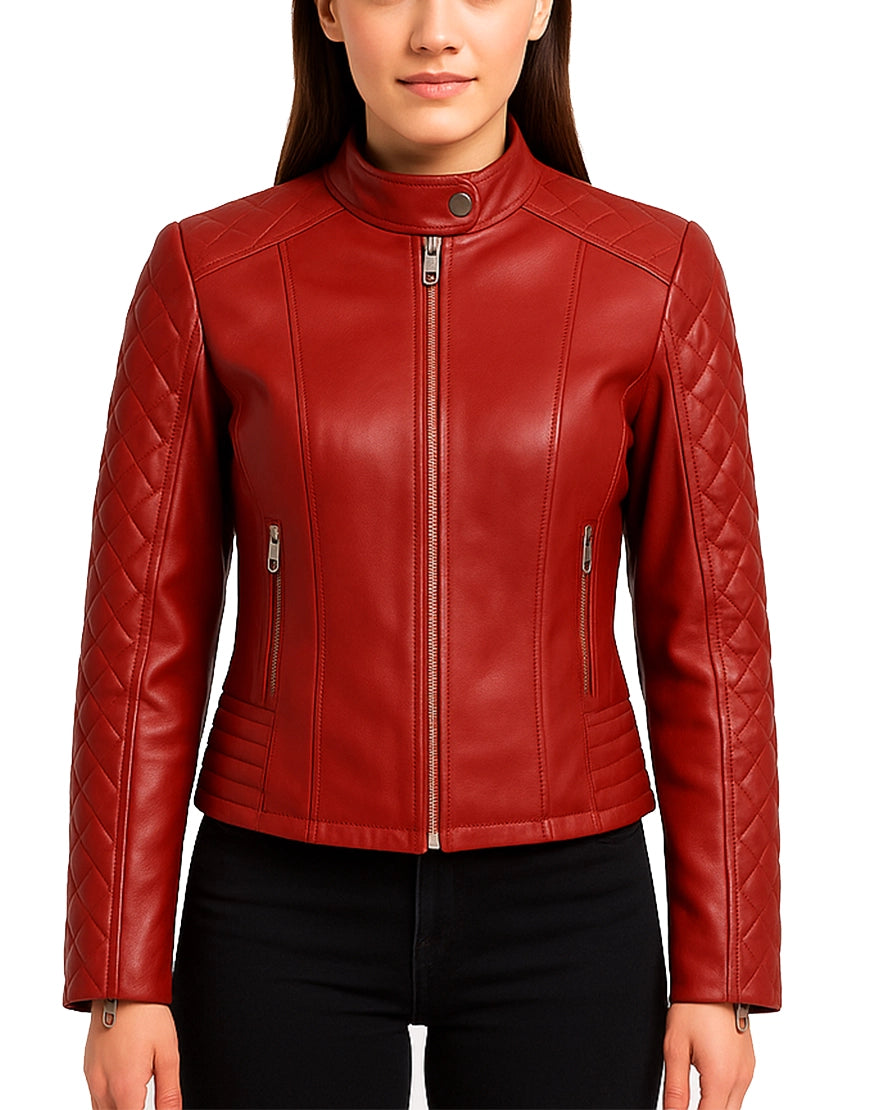 Womens-Real-Leather-Red-Quilted-Cafe-Racer-Jacket-WCAFR-0002-front.webp