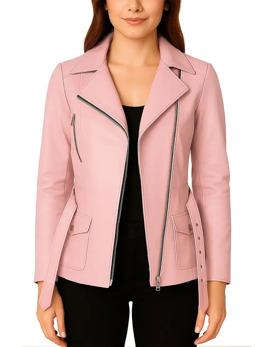 Classic-Light-Pink-Leather-Coat-For-Women-front-view-UEJ-WCOAT-0004-PNK.webp