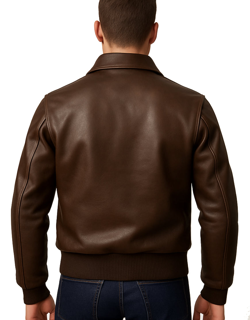 Mens-A-2-USAAF-Air-Force-Distressed-Brown-Leather-Aviator-Jacket-MAVTR-0004-back.webp