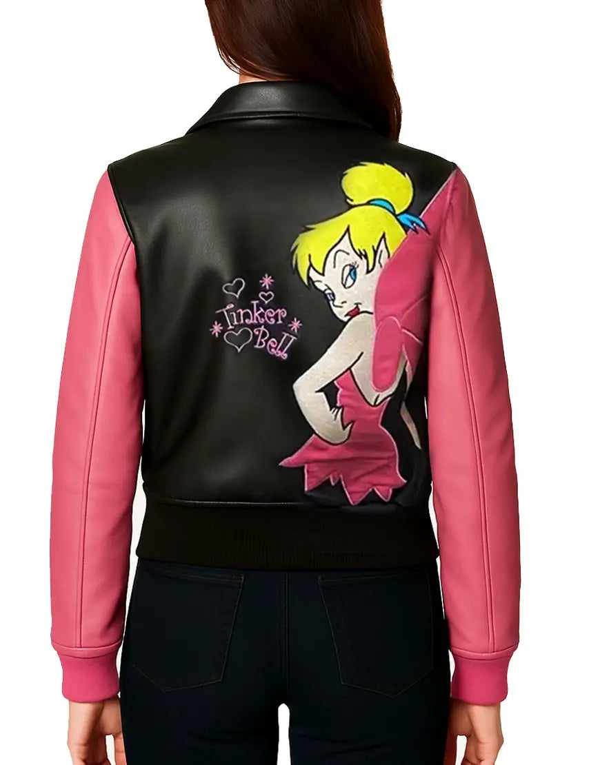 Custom-Vintage-Pink-Fairy-Leather-Jacket-J-001-back.webp