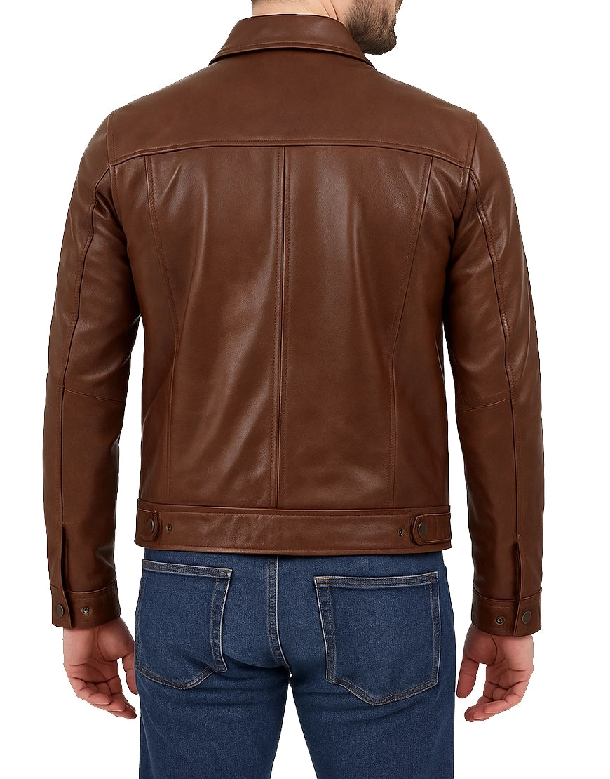 Mens-Cognac-Trucker-Leather-Jacket-Shirt-Style-MLTHR-0011-back-brown.webp