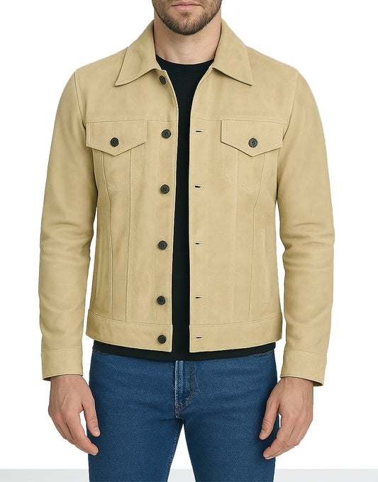 Mens-Classic-Camel-Suede-Trucker-Style-Jacket-MSUED-0001-front.webp