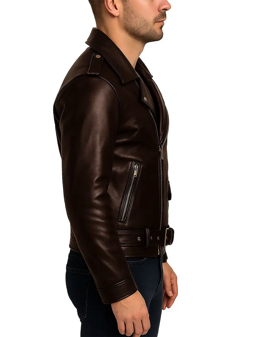 Mens-Brown-Asymmetrical-Belted-Moto-Real-Leather-Jacket-side-view-UEJ-MBIKR-0002-BRN.webp
