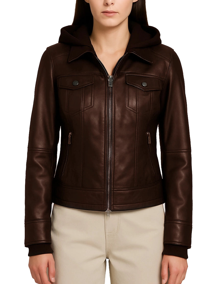 Womens-Brown-Leather-Bomber-Jacket-with-Removable-Hood-WBMBR-0002-front-brown-1.webp