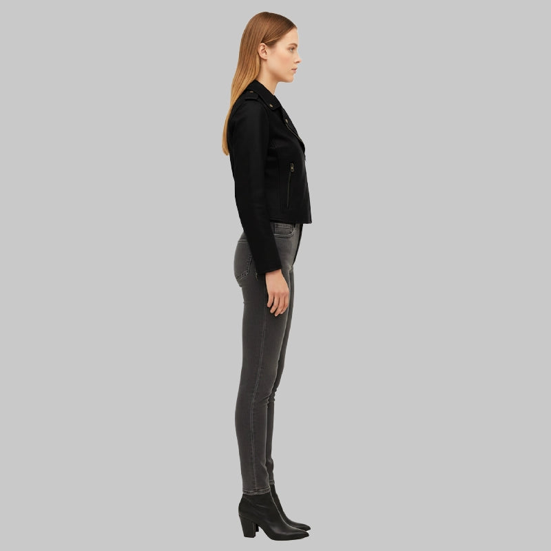 AsymmetricalBlackJacketWomen