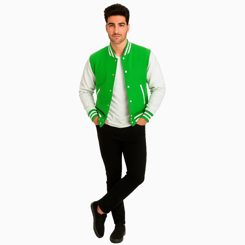 Men_sGreenandWhiteBaseballJacket