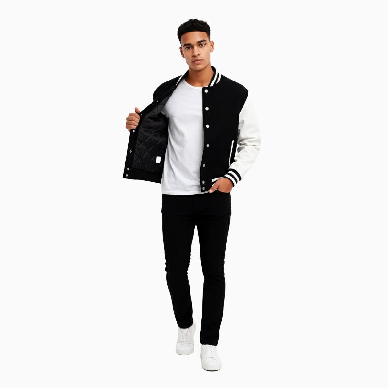 MensBlackAndWhiteJacket