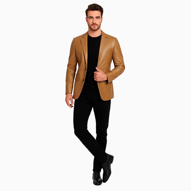 PremiumQualityMen_sCamelBrownBlazer