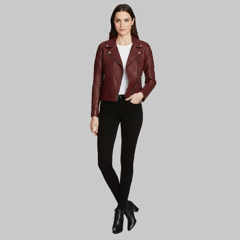 WomenBurgundyOklahomaJacket