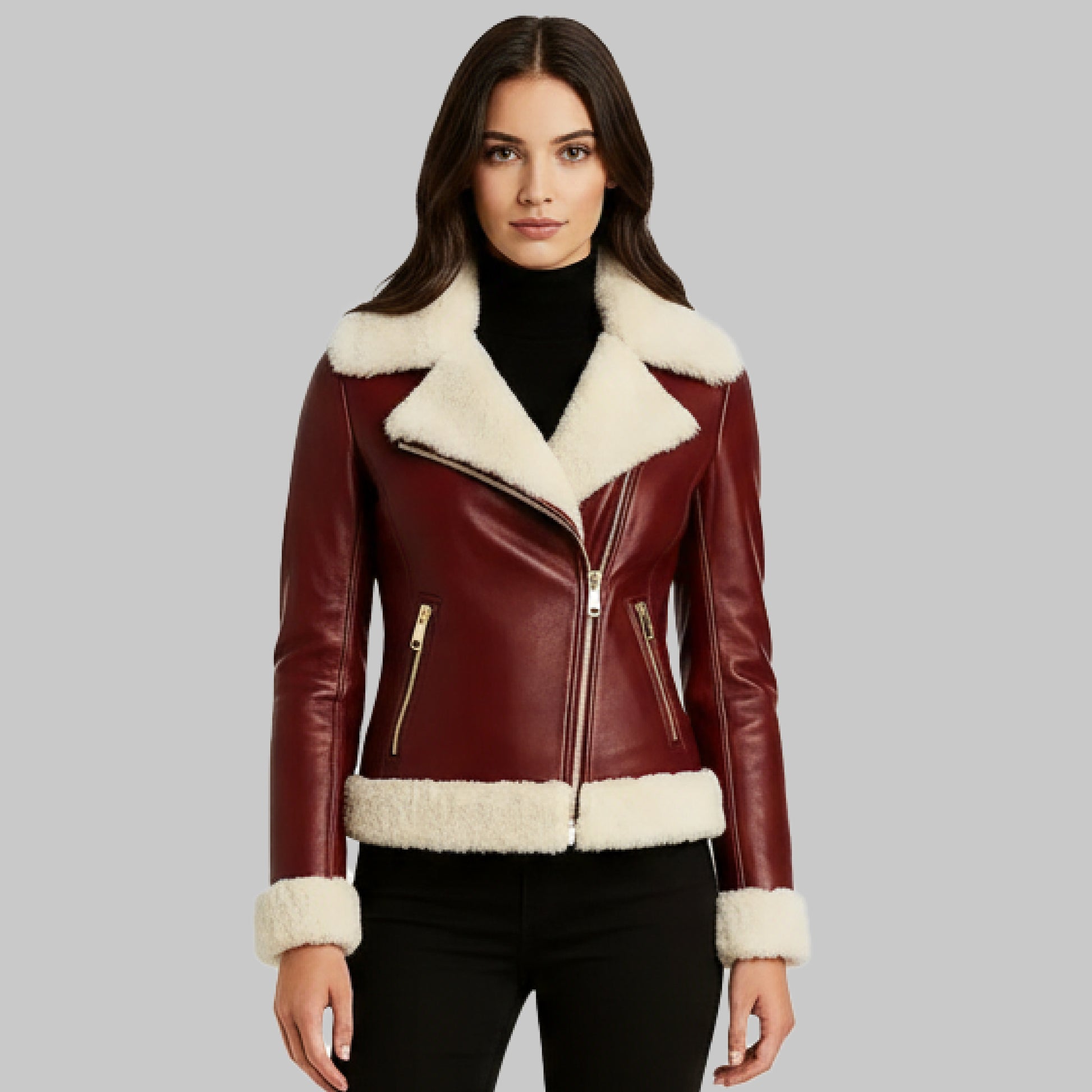 Women_sAviatorStyleShearlingLeatherJacket