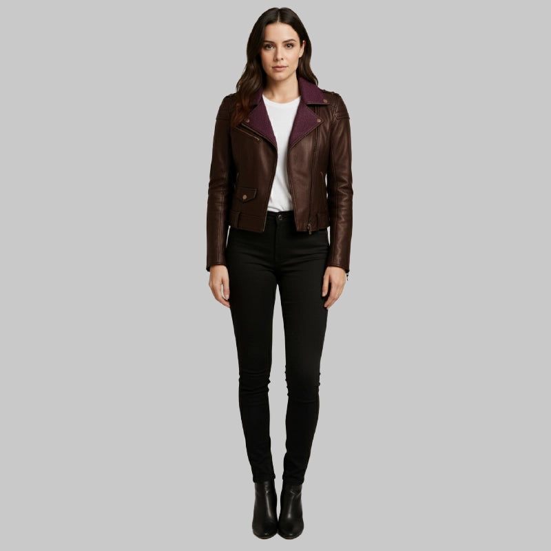 Women_sBrownLeatherJacket