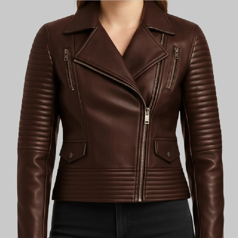 Women_sDarkBrownQuiltedLeatherJacket