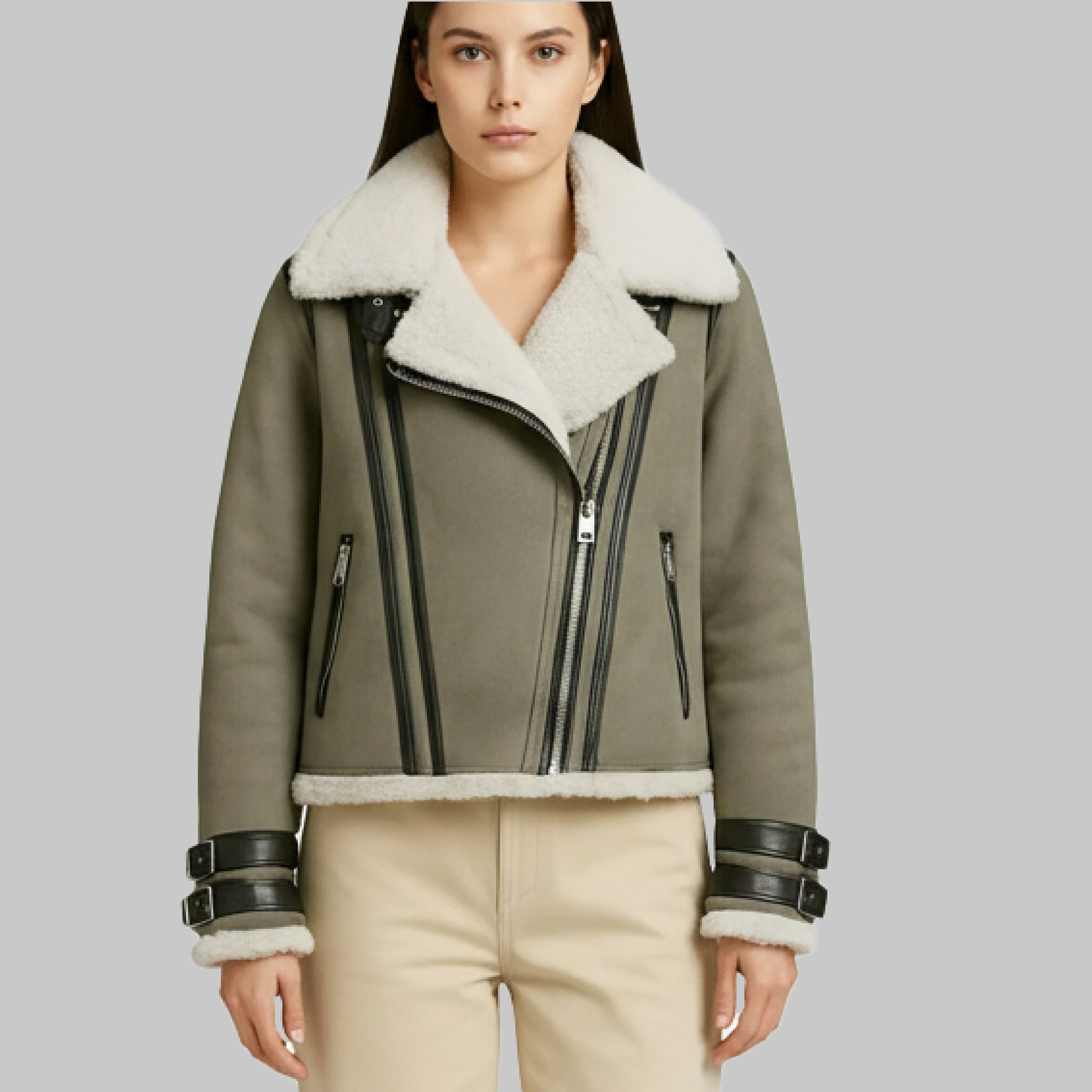 Women_sGreySuedeWhiteShearlingJacket