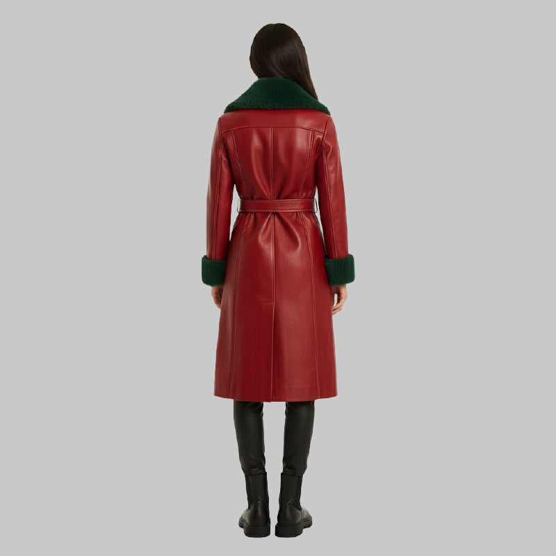 Women_sRedLongCoatGreenShearling