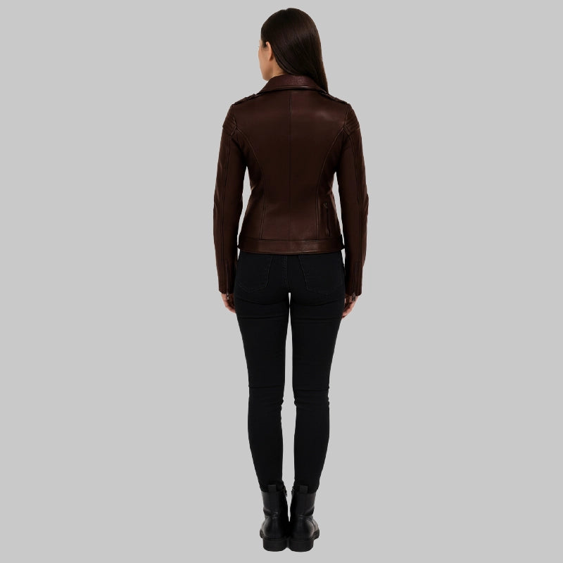 WomensBrownLeatherJacket