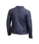 Aaron Paul Need For Speed Blue Leather Jacket - Image 2
