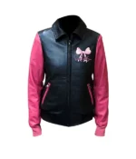 Custom Pink and Black Fairy Tail Jackets Front