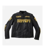 Ferrari Black F1 Leather jacket