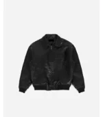 Wasted Paris Kingdom Curve Black Bomber Varsity Jacket