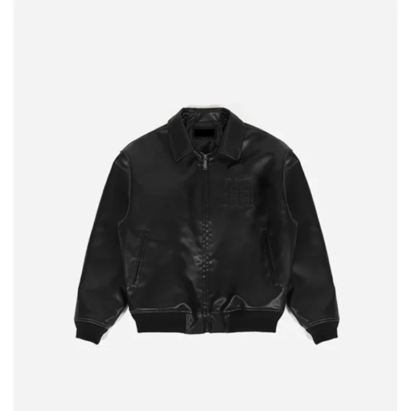 Wasted Paris Kingdom Curve Black Bomber Varsity Jacket