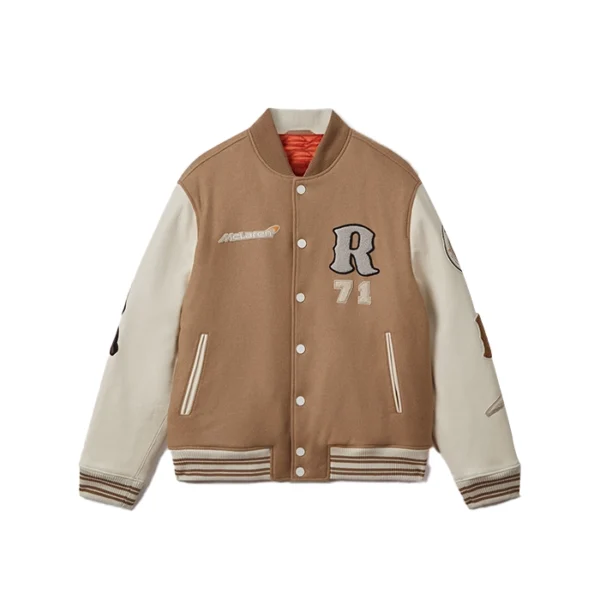 McLaren F1 brown Varsity Jacket