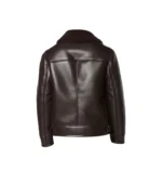 Men’s Brown Leather Pilot Jacket - Image 2