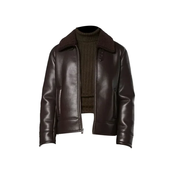 Men’s Brown Leather Pilot Jacket