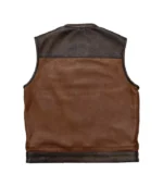 Gunner Men's Leather Motorcycle Vest - Image 2