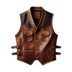 Men's Leather Vest