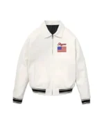 US Map Leather Jacket