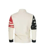 Vintage American Flag Leather Jacket - Image 2