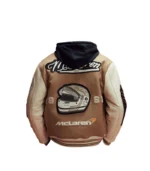 McLaren F1 brown Varsity Jacket - Image 2