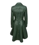 ENVY Ladies Laced Back Leather Flare Coat - Image 2